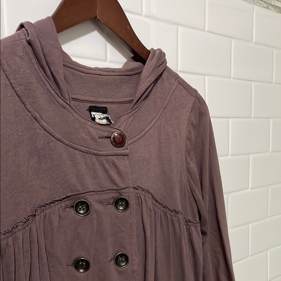 Free People Plum Cropped Jacket - Picture 2 of 4